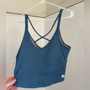 VUORI rib crop tank